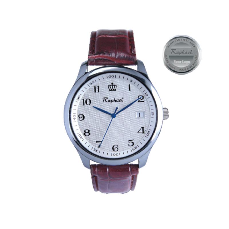 Raphael Stylish Men’s Silver Case Wristwatch